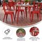 Flash Furniture 30 RD Dining Table Brown Poly Top/Red Frame JJ-T14623-80-BRRD-GG - alternate 9